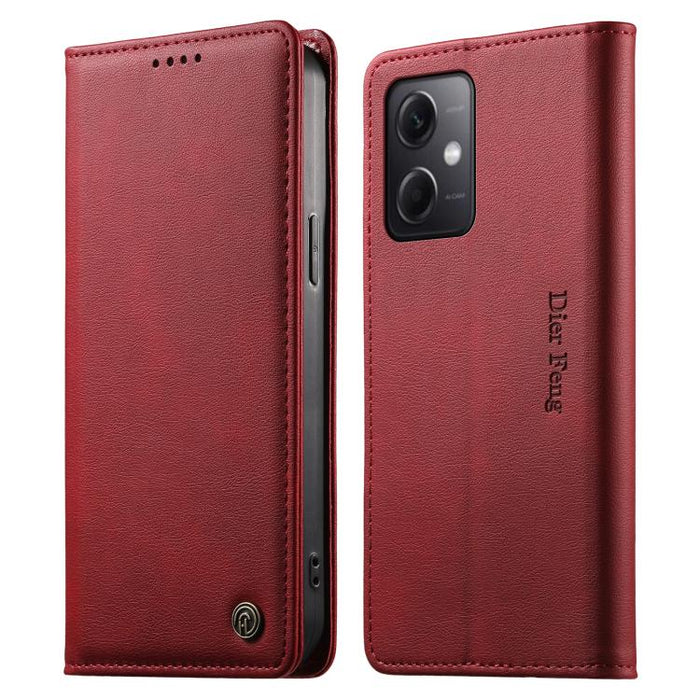 Funda para teléfono Dierfeng de cuero vegano con cierre magnético y protección RFID., For Redmi Note 12S / Note 11S 4G, For Redmi Note 12 4G Global, For Redmi 12C / 11A / Poco C55, For Redmi Note 12 Pro+ Global, For Redmi Note 12 Pro 5G Global / Speed ...
