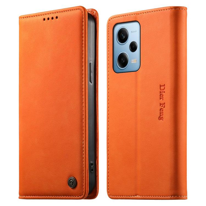 Funda para teléfono Dierfeng de cuero vegano con cierre magnético y protección RFID., For Redmi Note 12S / Note 11S 4G, For Redmi Note 12 4G Global, For Redmi 12C / 11A / Poco C55, For Redmi Note 12 Pro+ Global, For Redmi Note 12 Pro 5G Global / Speed ...
