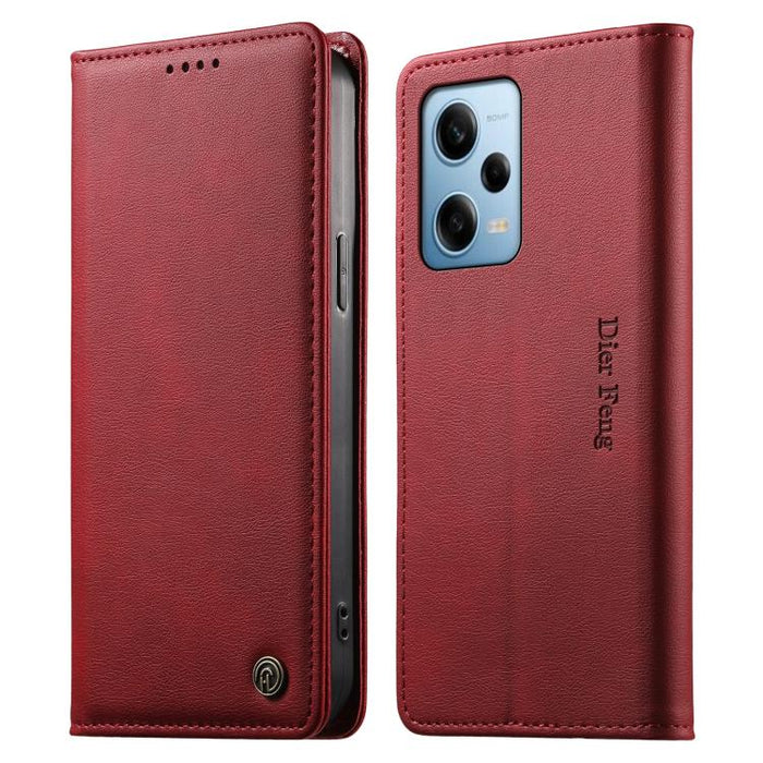 Funda para teléfono Dierfeng de cuero vegano con cierre magnético y protección RFID., For Redmi Note 12S / Note 11S 4G, For Redmi Note 12 4G Global, For Redmi 12C / 11A / Poco C55, For Redmi Note 12 Pro+ Global, For Redmi Note 12 Pro 5G Global / Speed ...