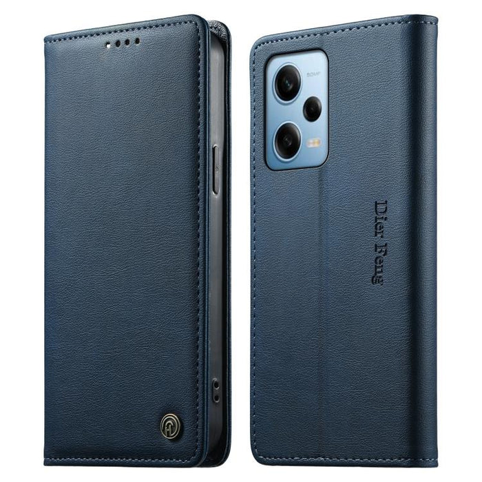 Funda para teléfono Dierfeng de cuero vegano con cierre magnético y protección RFID., For Redmi Note 12S / Note 11S 4G, For Redmi Note 12 4G Global, For Redmi 12C / 11A / Poco C55, For Redmi Note 12 Pro+ Global, For Redmi Note 12 Pro 5G Global / Speed ...