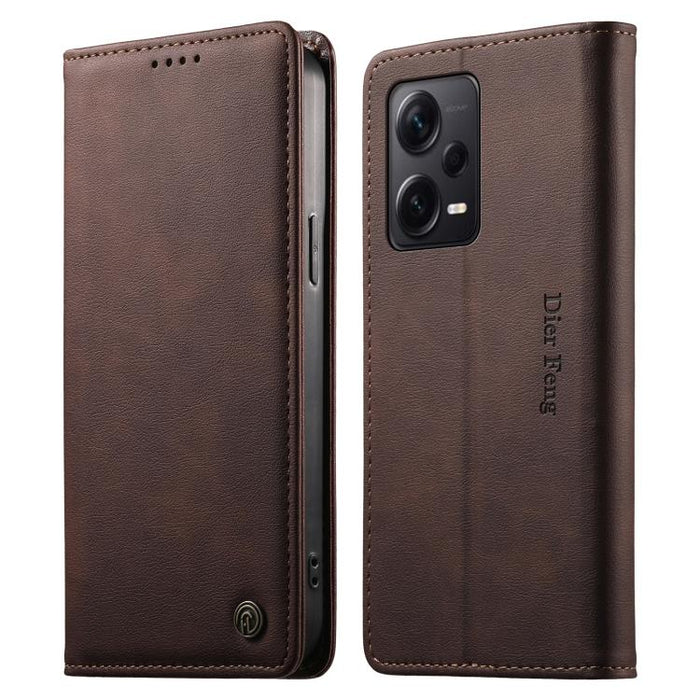 Funda para teléfono Dierfeng de cuero vegano con cierre magnético y protección RFID., For Redmi Note 12S / Note 11S 4G, For Redmi Note 12 4G Global, For Redmi 12C / 11A / Poco C55, For Redmi Note 12 Pro+ Global, For Redmi Note 12 Pro 5G Global / Speed ...