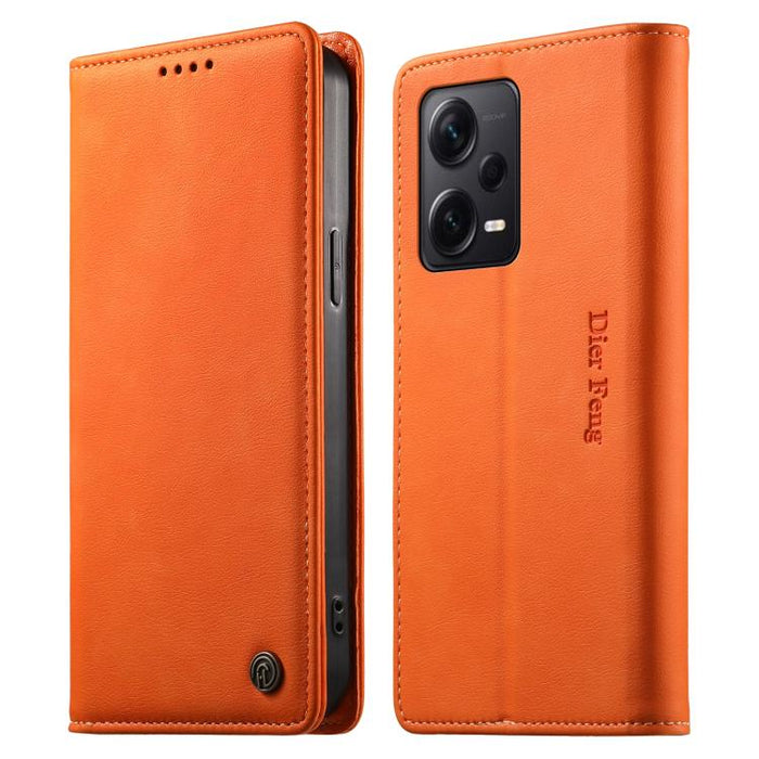Funda para teléfono Dierfeng de cuero vegano con cierre magnético y protección RFID., For Redmi Note 12S / Note 11S 4G, For Redmi Note 12 4G Global, For Redmi 12C / 11A / Poco C55, For Redmi Note 12 Pro+ Global, For Redmi Note 12 Pro 5G Global / Speed ...