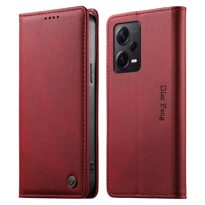 Funda para teléfono Dierfeng de cuero vegano con cierre magnético y protección RFID., For Redmi Note 12S / Note 11S 4G, For Redmi Note 12 4G Global, For Redmi 12C / 11A / Poco C55, For Redmi Note 12 Pro+ Global, For Redmi Note 12 Pro 5G Global / Speed ...