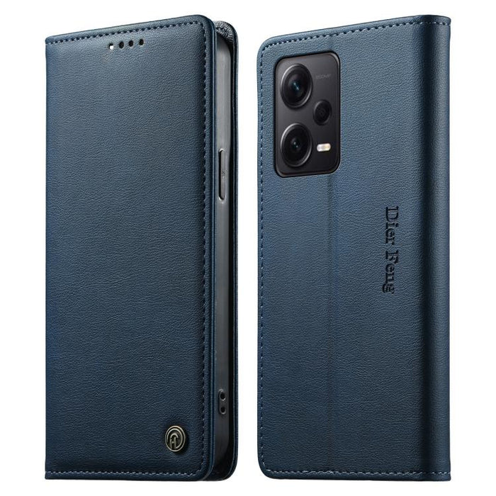 Funda para teléfono Dierfeng de cuero vegano con cierre magnético y protección RFID., For Redmi Note 12S / Note 11S 4G, For Redmi Note 12 4G Global, For Redmi 12C / 11A / Poco C55, For Redmi Note 12 Pro+ Global, For Redmi Note 12 Pro 5G Global / Speed ...