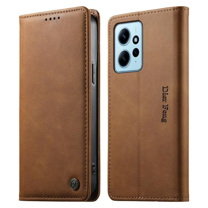 Funda para teléfono Dierfeng de cuero vegano con cierre magnético y protección RFID., For Redmi Note 12S / Note 11S 4G, For Redmi Note 12 4G Global, For Redmi 12C / 11A / Poco C55, For Redmi Note 12 Pro+ Global, For Redmi Note 12 Pro 5G Global / Speed ...