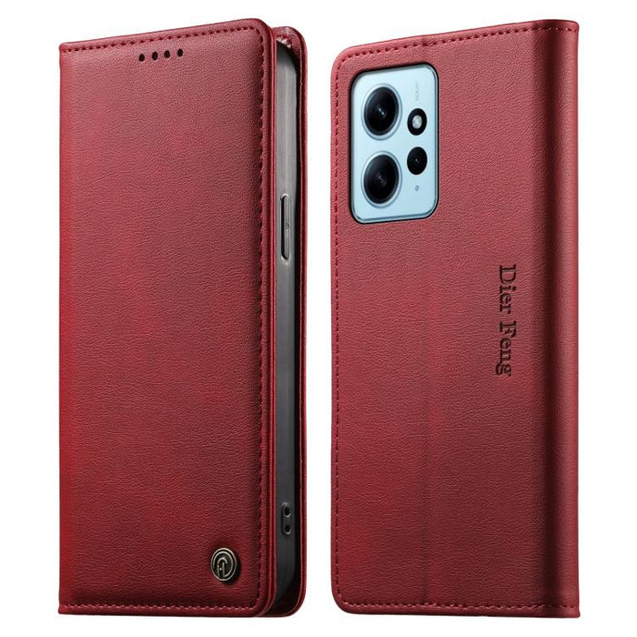 Funda para teléfono Dierfeng de cuero vegano con cierre magnético y protección RFID., For Redmi Note 12S / Note 11S 4G, For Redmi Note 12 4G Global, For Redmi 12C / 11A / Poco C55, For Redmi Note 12 Pro+ Global, For Redmi Note 12 Pro 5G Global / Speed ...