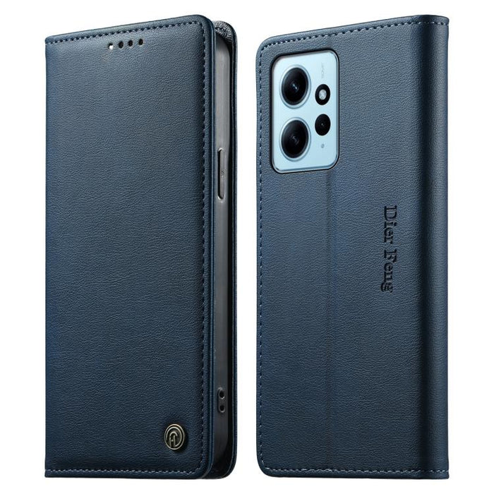 Funda para teléfono Dierfeng de cuero vegano con cierre magnético y protección RFID., For Redmi Note 12S / Note 11S 4G, For Redmi Note 12 4G Global, For Redmi 12C / 11A / Poco C55, For Redmi Note 12 Pro+ Global, For Redmi Note 12 Pro 5G Global / Speed ...