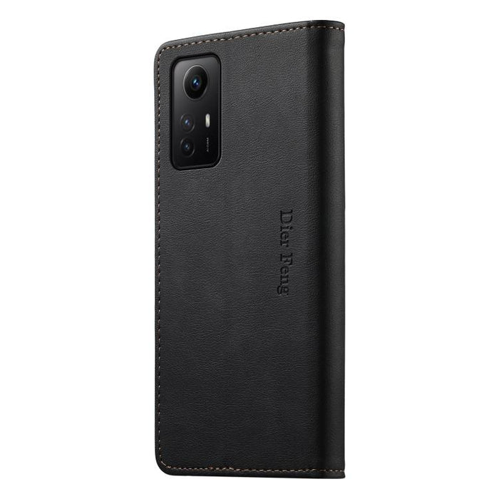 Funda para teléfono Dierfeng de cuero vegano con cierre magnético y protección RFID., For Redmi Note 12S / Note 11S 4G, For Redmi Note 12 4G Global, For Redmi 12C / 11A / Poco C55, For Redmi Note 12 Pro+ Global, For Redmi Note 12 Pro 5G Global / Speed ...