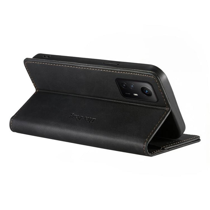 Funda para teléfono Dierfeng de cuero vegano con cierre magnético y protección RFID., For Redmi Note 12S / Note 11S 4G, For Redmi Note 12 4G Global, For Redmi 12C / 11A / Poco C55, For Redmi Note 12 Pro+ Global, For Redmi Note 12 Pro 5G Global / Speed ...