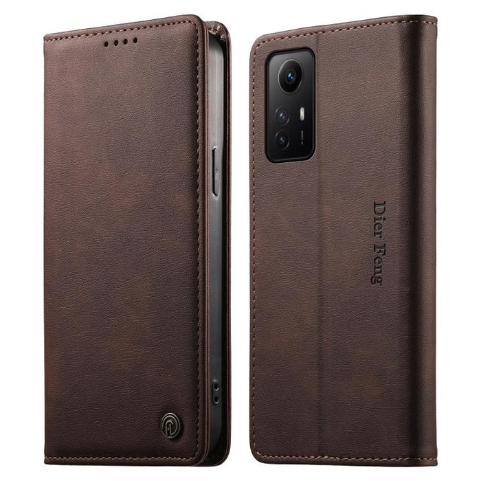 Funda para teléfono Dierfeng de cuero vegano con cierre magnético y protección RFID., For Redmi Note 12S / Note 11S 4G, For Redmi Note 12 4G Global, For Redmi 12C / 11A / Poco C55, For Redmi Note 12 Pro+ Global, For Redmi Note 12 Pro 5G Global / Speed ...