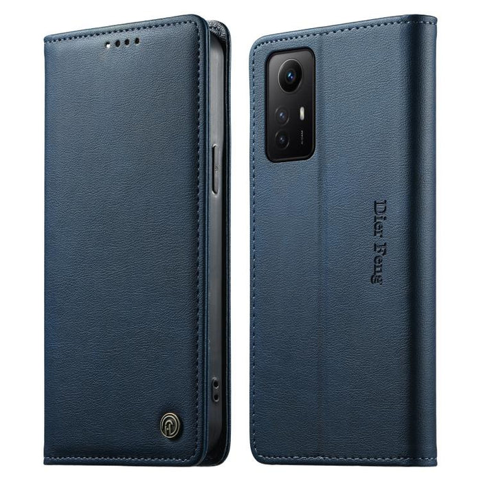 Funda para teléfono Dierfeng de cuero vegano con cierre magnético y protección RFID., For Redmi Note 12S / Note 11S 4G, For Redmi Note 12 4G Global, For Redmi 12C / 11A / Poco C55, For Redmi Note 12 Pro+ Global, For Redmi Note 12 Pro 5G Global / Speed ...