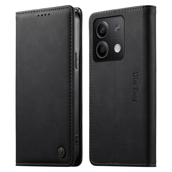 Funda para teléfono Dierfeng de cuero vegano con cierre magnético y protección RFID., For Redmi 14C 4G / 14R / A4 5G, For Redmi Note 14 Pro 4G, For Redmi Note 14 4G 163.25mm, For Redmi Note 14 Pro 5G / Note 14 Pro+ 5G, For Redmi K70 Ultra              ...