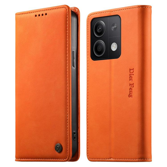 Funda para teléfono Dierfeng de cuero vegano con cierre magnético y protección RFID., For Redmi 14C 4G / 14R / A4 5G, For Redmi Note 14 Pro 4G, For Redmi Note 14 4G 163.25mm, For Redmi Note 14 Pro 5G / Note 14 Pro+ 5G, For Redmi K70 Ultra              ...