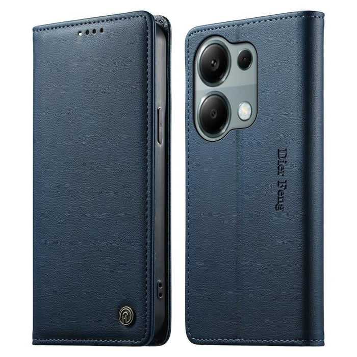 Funda para teléfono Dierfeng de cuero vegano con cierre magnético y protección RFID., For Redmi 14C 4G / 14R / A4 5G, For Redmi Note 14 Pro 4G, For Redmi Note 14 4G 163.25mm, For Redmi Note 14 Pro 5G / Note 14 Pro+ 5G, For Redmi K70 Ultra              ...