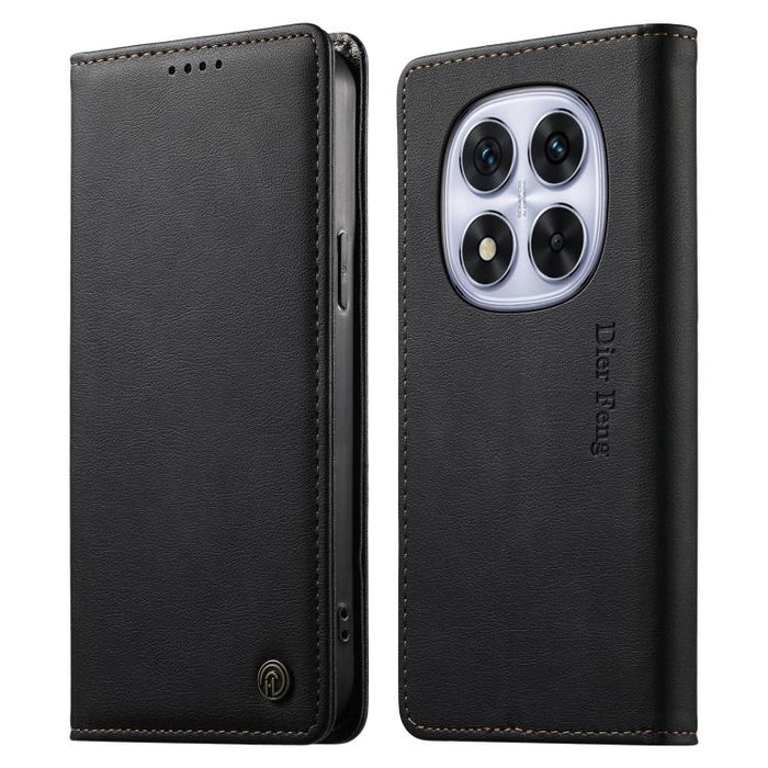 Funda para teléfono Dierfeng de cuero vegano con cierre magnético y protección RFID., For Redmi 14C 4G / 14R / A4 5G, For Redmi Note 14 Pro 4G, For Redmi Note 14 4G 163.25mm, For Redmi Note 14 Pro 5G / Note 14 Pro+ 5G, For Redmi K70 Ultra              ...