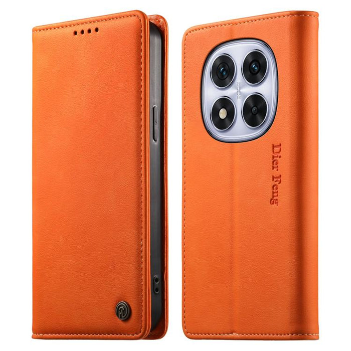 Funda para teléfono Dierfeng de cuero vegano con cierre magnético y protección RFID., For Redmi 14C 4G / 14R / A4 5G, For Redmi Note 14 Pro 4G, For Redmi Note 14 4G 163.25mm, For Redmi Note 14 Pro 5G / Note 14 Pro+ 5G, For Redmi K70 Ultra              ...