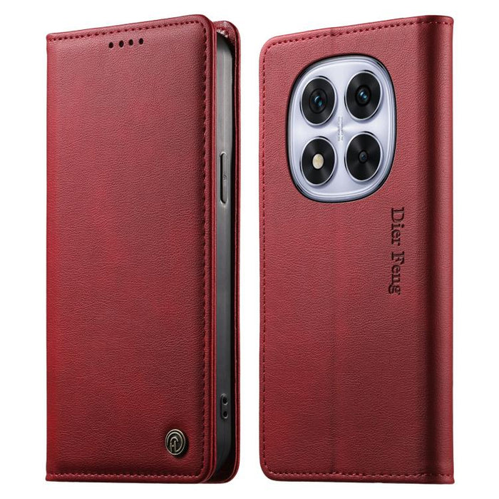Funda para teléfono Dierfeng de cuero vegano con cierre magnético y protección RFID., For Redmi 14C 4G / 14R / A4 5G, For Redmi Note 14 Pro 4G, For Redmi Note 14 4G 163.25mm, For Redmi Note 14 Pro 5G / Note 14 Pro+ 5G, For Redmi K70 Ultra              ...