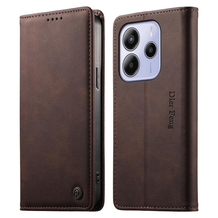 Funda para teléfono Dierfeng de cuero vegano con cierre magnético y protección RFID., For Redmi A7 Pro 171mm / Poco C85x 5G, For Redmi 15a 5G, For Redmi Turbo 5 Max / Poco X8 Pro Max, For Redmi Note 15 Pro+ 5G 163.3mm / Poco M8 Pro 5G                  ...