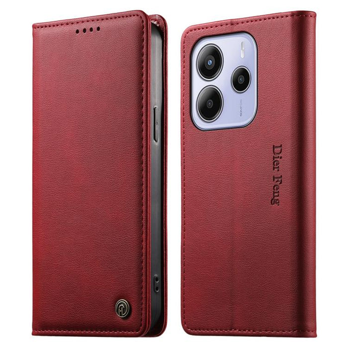 Funda para teléfono Dierfeng de cuero vegano con cierre magnético y protección RFID., For Redmi A7 Pro 171mm / Poco C85x 5G, For Redmi 15a 5G, For Redmi Turbo 5 Max / Poco X8 Pro Max, For Redmi Note 15 Pro+ 5G 163.3mm / Poco M8 Pro 5G                  ...