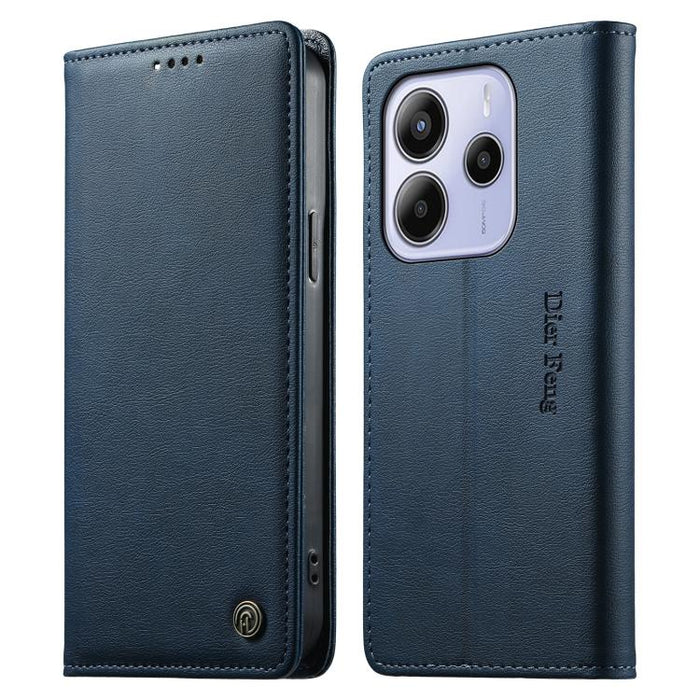 Funda para teléfono Dierfeng de cuero vegano con cierre magnético y protección RFID., For Redmi A7 Pro 171mm / Poco C85x 5G, For Redmi 15a 5G, For Redmi Turbo 5 Max / Poco X8 Pro Max, For Redmi Note 15 Pro+ 5G 163.3mm / Poco M8 Pro 5G                  ...