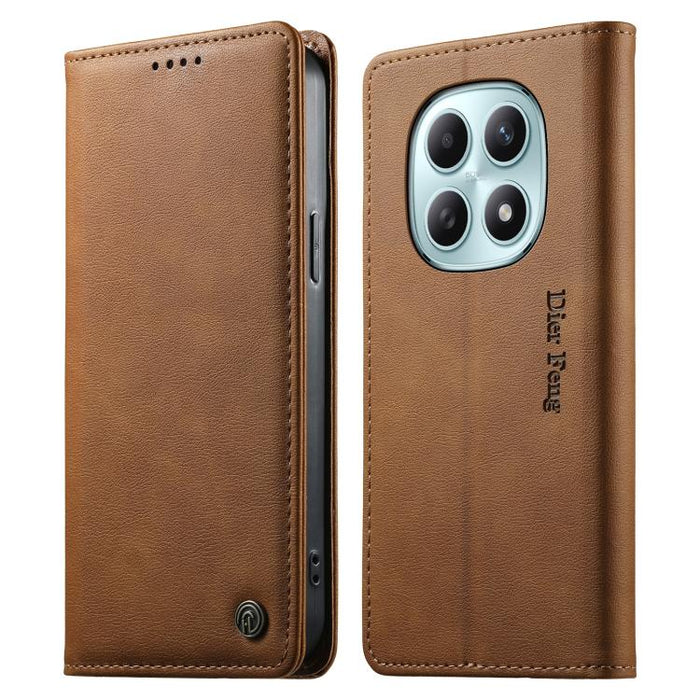 Funda para teléfono Dierfeng de cuero vegano con cierre magnético y protección RFID., For Redmi A7 Pro 171mm / Poco C85x 5G, For Redmi 15a 5G, For Redmi Turbo 5 Max / Poco X8 Pro Max, For Redmi Note 15 Pro+ 5G 163.3mm / Poco M8 Pro 5G                  ...