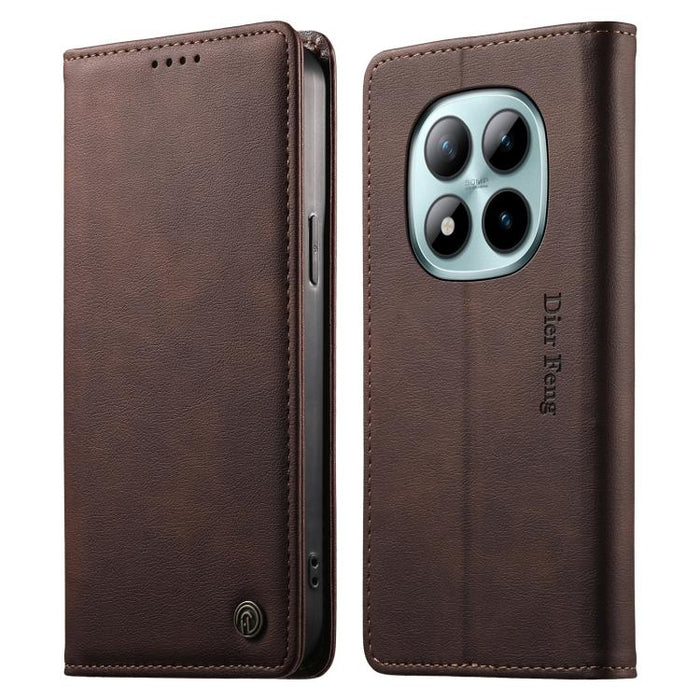 Funda para teléfono Dierfeng de cuero vegano con cierre magnético y protección RFID., For Redmi A7 Pro 171mm / Poco C85x 5G, For Redmi 15a 5G, For Redmi Turbo 5 Max / Poco X8 Pro Max, For Redmi Note 15 Pro+ 5G 163.3mm / Poco M8 Pro 5G                  ...