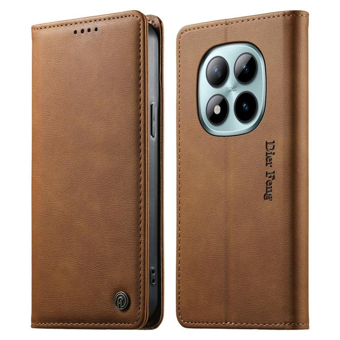 Funda para teléfono Dierfeng de cuero vegano con cierre magnético y protección RFID., For Redmi A7 Pro 171mm / Poco C85x 5G, For Redmi 15a 5G, For Redmi Turbo 5 Max / Poco X8 Pro Max, For Redmi Note 15 Pro+ 5G 163.3mm / Poco M8 Pro 5G                  ...