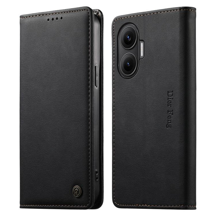 Funda para teléfono Dierfeng de cuero vegano con cierre magnético y protección RFID., For Redmi A7 Pro 171mm / Poco C85x 5G, For Redmi 15a 5G, For Redmi Turbo 5 Max / Poco X8 Pro Max, For Redmi Note 15 Pro+ 5G 163.3mm / Poco M8 Pro 5G                  ...
