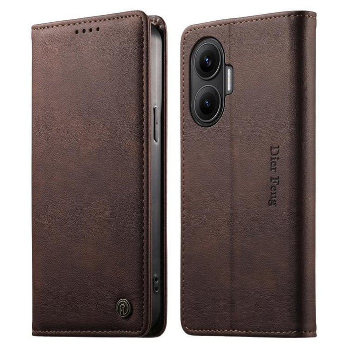 Funda para teléfono Dierfeng de cuero vegano con cierre magnético y protección RFID., For Redmi A7 Pro 171mm / Poco C85x 5G, For Redmi 15a 5G, For Redmi Turbo 5 Max / Poco X8 Pro Max, For Redmi Note 15 Pro+ 5G 163.3mm / Poco M8 Pro 5G                  ...