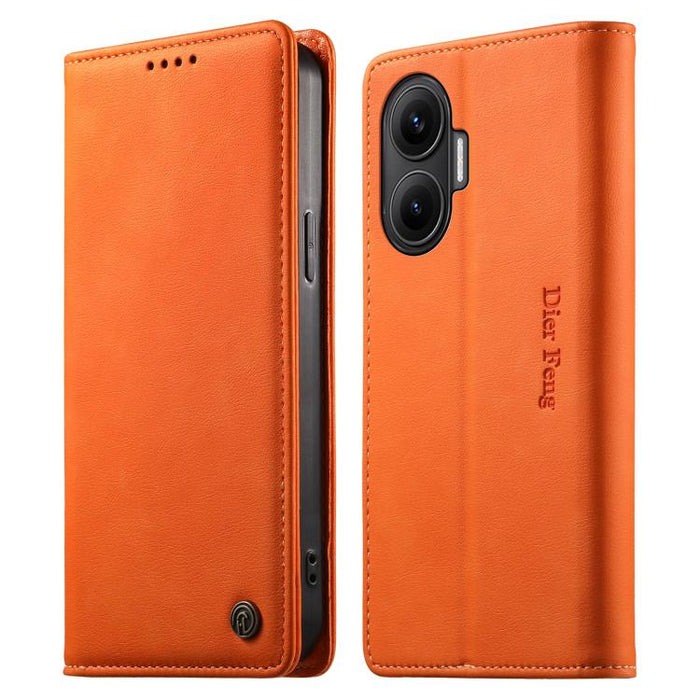Funda para teléfono Dierfeng de cuero vegano con cierre magnético y protección RFID., For Redmi A7 Pro 171mm / Poco C85x 5G, For Redmi 15a 5G, For Redmi Turbo 5 Max / Poco X8 Pro Max, For Redmi Note 15 Pro+ 5G 163.3mm / Poco M8 Pro 5G                  ...
