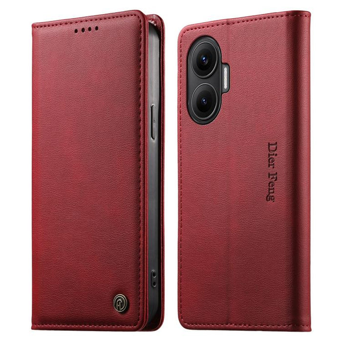 Funda para teléfono Dierfeng de cuero vegano con cierre magnético y protección RFID., For Redmi A7 Pro 171mm / Poco C85x 5G, For Redmi 15a 5G, For Redmi Turbo 5 Max / Poco X8 Pro Max, For Redmi Note 15 Pro+ 5G 163.3mm / Poco M8 Pro 5G                  ...