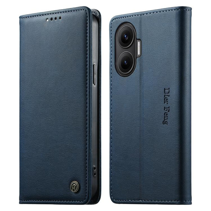 Funda para teléfono Dierfeng de cuero vegano con cierre magnético y protección RFID., For Redmi A7 Pro 171mm / Poco C85x 5G, For Redmi 15a 5G, For Redmi Turbo 5 Max / Poco X8 Pro Max, For Redmi Note 15 Pro+ 5G 163.3mm / Poco M8 Pro 5G                  ...