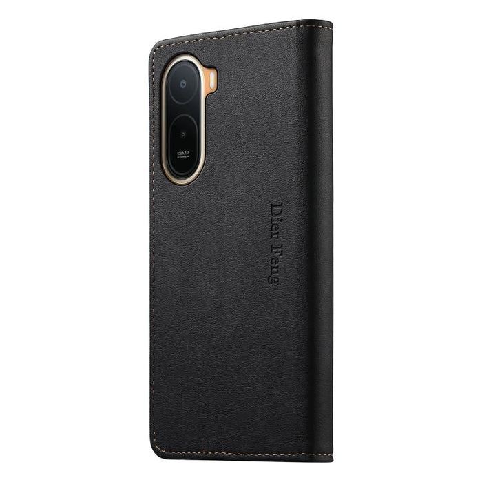 Funda para teléfono Dierfeng de cuero vegano con cierre magnético y protección RFID., For Redmi A7 Pro 171mm / Poco C85x 5G, For Redmi 15a 5G, For Redmi Turbo 5 Max / Poco X8 Pro Max, For Redmi Note 15 Pro+ 5G 163.3mm / Poco M8 Pro 5G                  ...