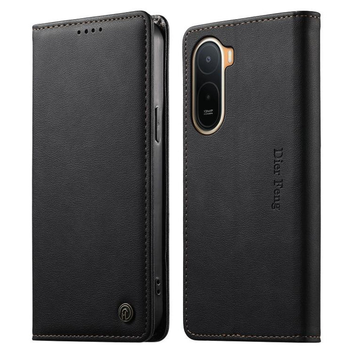 Funda para teléfono Dierfeng de cuero vegano con cierre magnético y protección RFID., For Redmi A7 Pro 171mm / Poco C85x 5G, For Redmi 15a 5G, For Redmi Turbo 5 Max / Poco X8 Pro Max, For Redmi Note 15 Pro+ 5G 163.3mm / Poco M8 Pro 5G                  ...