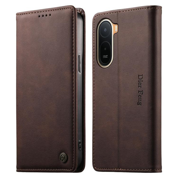 Funda para teléfono Dierfeng de cuero vegano con cierre magnético y protección RFID., For Redmi A7 Pro 171mm / Poco C85x 5G, For Redmi 15a 5G, For Redmi Turbo 5 Max / Poco X8 Pro Max, For Redmi Note 15 Pro+ 5G 163.3mm / Poco M8 Pro 5G                  ...