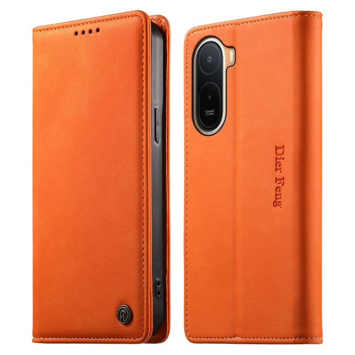 Funda para teléfono Dierfeng de cuero vegano con cierre magnético y protección RFID., For Redmi A7 Pro 171mm / Poco C85x 5G, For Redmi 15a 5G, For Redmi Turbo 5 Max / Poco X8 Pro Max, For Redmi Note 15 Pro+ 5G 163.3mm / Poco M8 Pro 5G                  ...