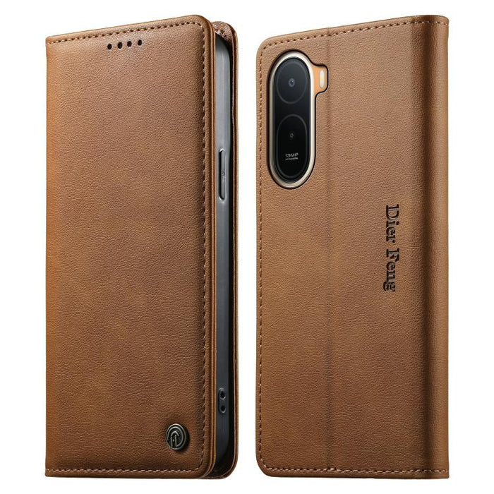 Funda para teléfono Dierfeng de cuero vegano con cierre magnético y protección RFID., For Redmi A7 Pro 171mm / Poco C85x 5G, For Redmi 15a 5G, For Redmi Turbo 5 Max / Poco X8 Pro Max, For Redmi Note 15 Pro+ 5G 163.3mm / Poco M8 Pro 5G                  ...