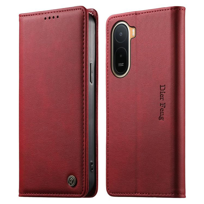 Funda para teléfono Dierfeng de cuero vegano con cierre magnético y protección RFID., For Redmi A7 Pro 171mm / Poco C85x 5G, For Redmi 15a 5G, For Redmi Turbo 5 Max / Poco X8 Pro Max, For Redmi Note 15 Pro+ 5G 163.3mm / Poco M8 Pro 5G                  ...