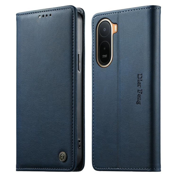 Funda para teléfono Dierfeng de cuero vegano con cierre magnético y protección RFID., For Redmi A7 Pro 171mm / Poco C85x 5G, For Redmi 15a 5G, For Redmi Turbo 5 Max / Poco X8 Pro Max, For Redmi Note 15 Pro+ 5G 163.3mm / Poco M8 Pro 5G                  ...