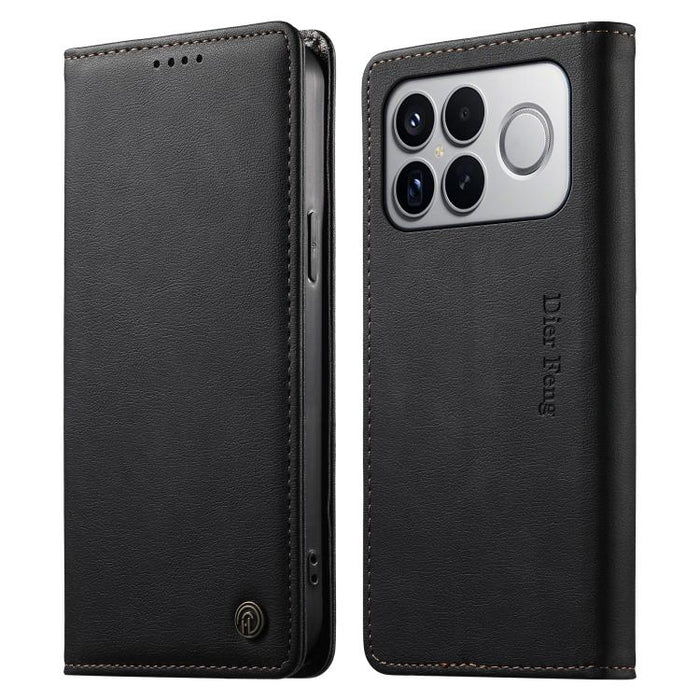 Funda para teléfono Dierfeng de cuero vegano con cierre magnético y protección RFID., For Redmi A7 Pro 171mm / Poco C85x 5G, For Redmi 15a 5G, For Redmi Turbo 5 Max / Poco X8 Pro Max, For Redmi Note 15 Pro+ 5G 163.3mm / Poco M8 Pro 5G                  ...