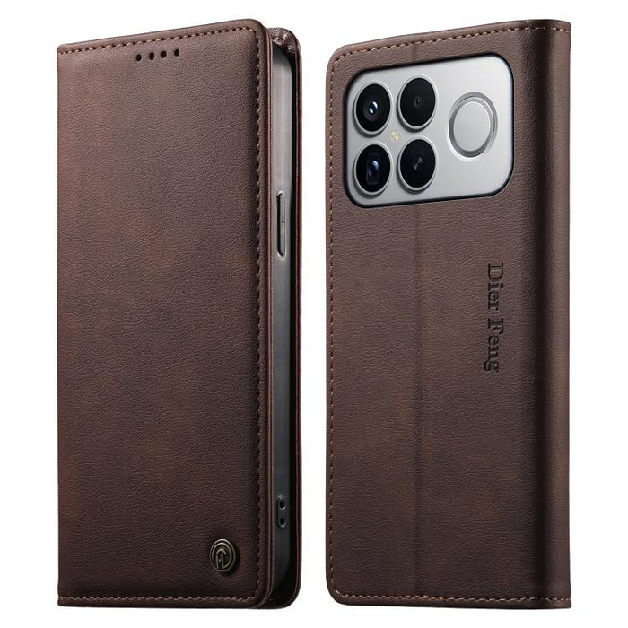 Funda para teléfono Dierfeng de cuero vegano con cierre magnético y protección RFID., For Redmi A7 Pro 171mm / Poco C85x 5G, For Redmi 15a 5G, For Redmi Turbo 5 Max / Poco X8 Pro Max, For Redmi Note 15 Pro+ 5G 163.3mm / Poco M8 Pro 5G                  ...