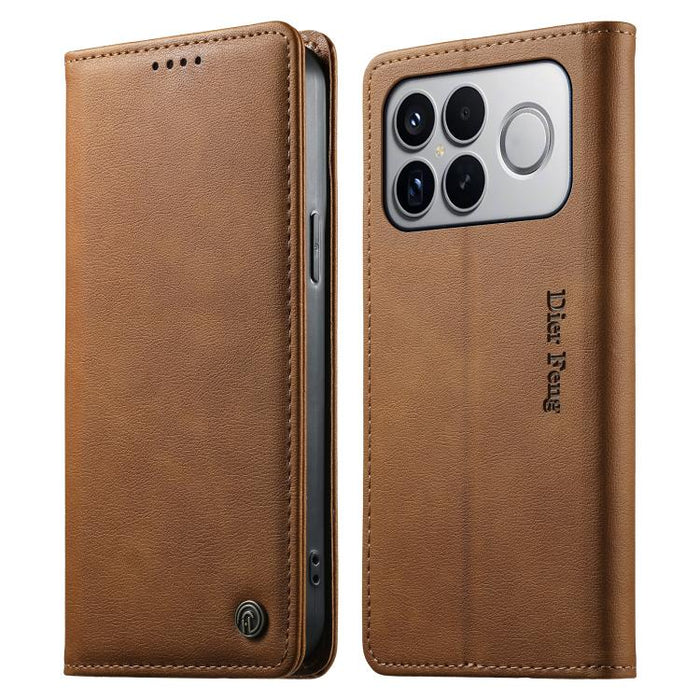 Funda para teléfono Dierfeng de cuero vegano con cierre magnético y protección RFID., For Redmi A7 Pro 171mm / Poco C85x 5G, For Redmi 15a 5G, For Redmi Turbo 5 Max / Poco X8 Pro Max, For Redmi Note 15 Pro+ 5G 163.3mm / Poco M8 Pro 5G                  ...