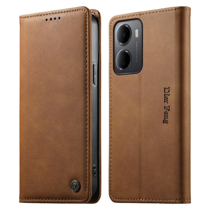 Funda para teléfono Dierfeng de cuero vegano con cierre magnético y protección RFID., For Redmi A7 Pro 171mm / Poco C85x 5G, For Redmi 15a 5G, For Redmi Turbo 5 Max / Poco X8 Pro Max, For Redmi Note 15 Pro+ 5G 163.3mm / Poco M8 Pro 5G                  ...