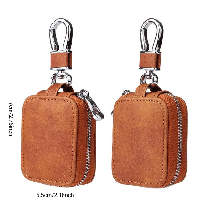 Funda protectora universal de cuero sintético para auriculares XDcase con gancho