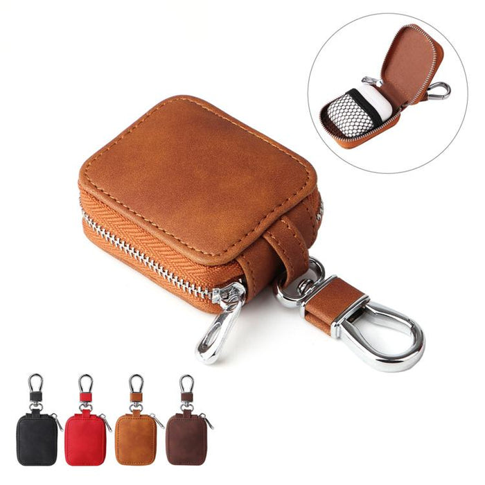 Funda protectora universal de cuero sintético para auriculares XDcase con gancho