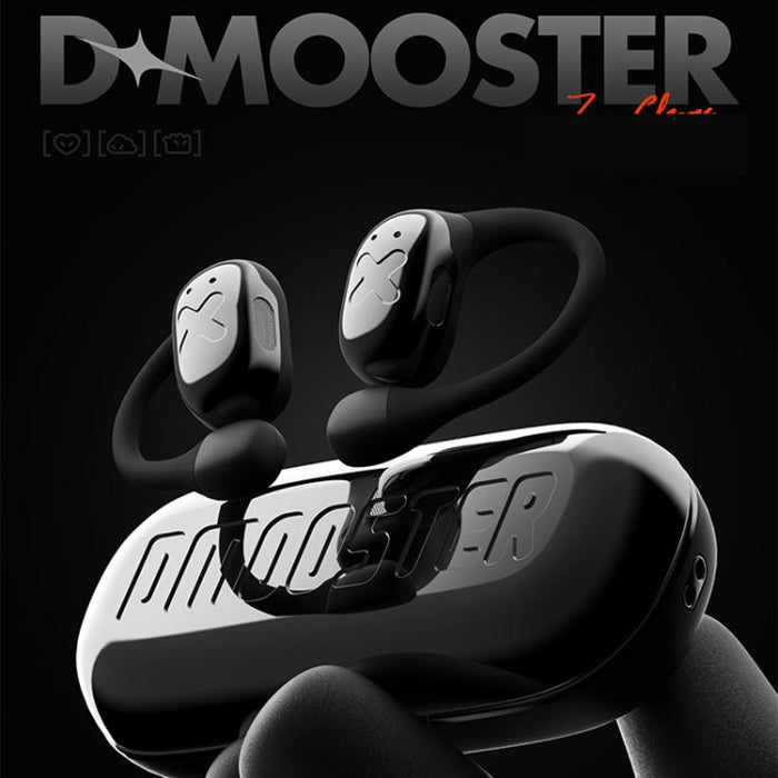 Auriculares inalámbricos Bluetooth D MOOSTER D55 Pro OWS con cancelación de ruido ENC, montados en la oreja.