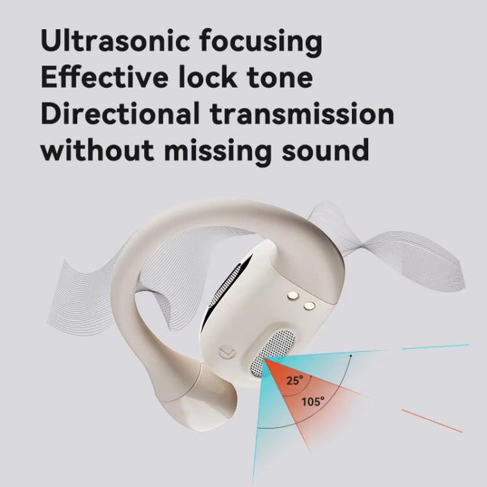 Auriculares inalámbricos Bluetooth D MOOSTER D55 Pro OWS con cancelación de ruido ENC, montados en la oreja.