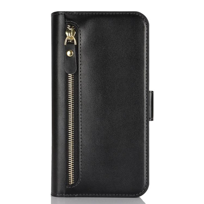 Cartera bandolera con cremallera frontal y múltiples compartimentos para tarjetas, funda para teléfono de piel vegana., For iPhone 17 Pro Max, For iPhone 17 Pro, For iPhone 17, For iPhone Air
