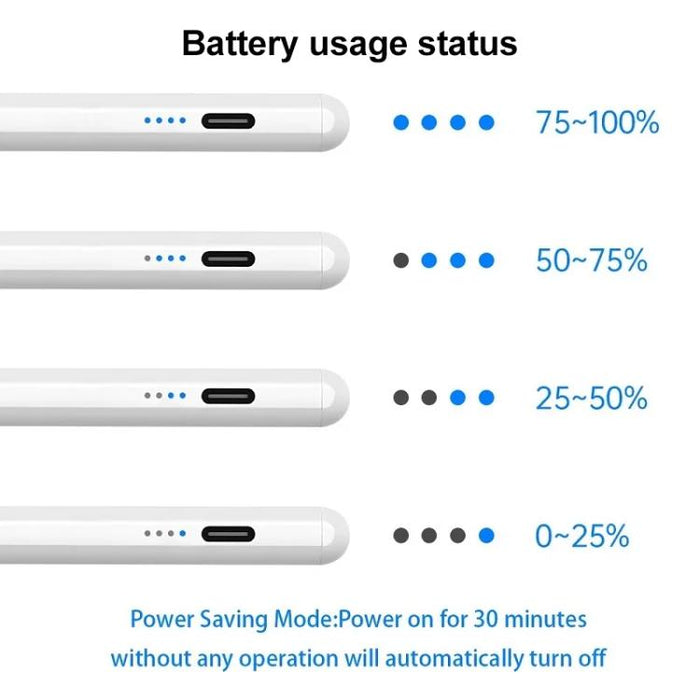 Lápiz óptico capacitivo sensible para iPad (posterior a 2018), Capacitance Stylus