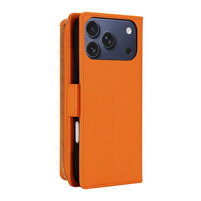 Cartera bandolera con cremallera y diseño de rombos, protección RFID y funda para teléfono de piel vegana., For iPhone 17 Pro Max, For iPhone 17 Pro